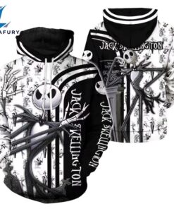 Jack Skellington Black White Hoodie…