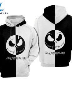 Jack Skellington Black White Hoodie