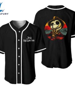 Jack Skellington Darkness Baseball Jersey