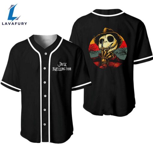 Jack Skellington Darkness Baseball Jersey