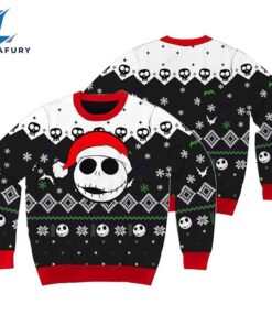 Jack Skellington Santa Hat Ugly…