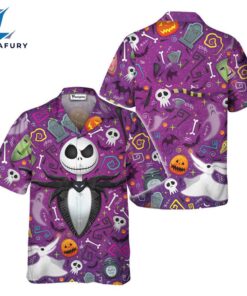 Jack Skellington Skull Hawaiian Shirt