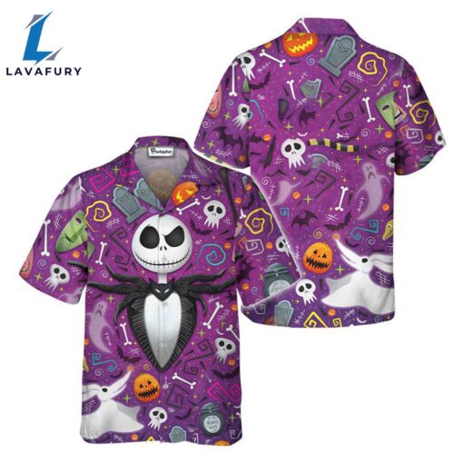 Jack Skellington Skull Hawaiian Shirt