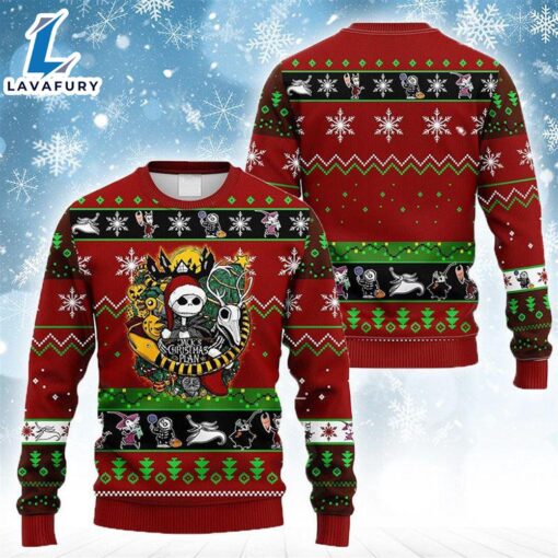 Jack Skellington’s Christmas Plan Ugly Sweater