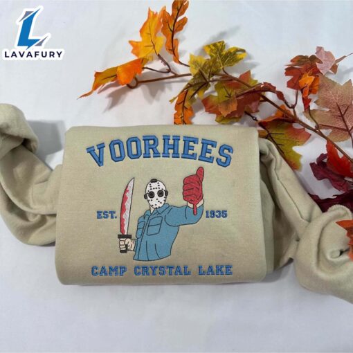 Jason Voorhees Horror Movies Embroidered Sweatshirt Fashion Style