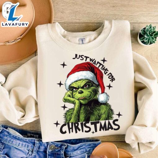 Just Waiting ForChristmas ShirtFunny Christmas Shirt