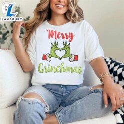 Merry Christmas Grinch Embroidery SweatshirtFunny…