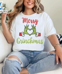 Merry Christmas Grinch Embroidery SweatshirtFunny…