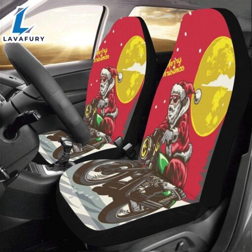 Merry Christmas Santa Racer Car Seat Covers  Car Decor