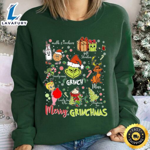 Merry Grinchmas Sweatshirt For Family  Merry Christmas Shirt