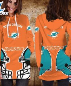 Miami Dolphins Women 3D Hoodie…