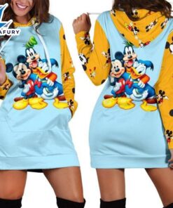 Mickey 3d All Over Hoodie…