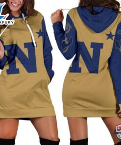 Navy Midshipmen Hoodie Dress 3D…