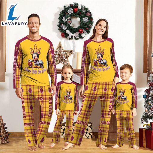 NCAA Mickey Mouse Arizona State Sun Devils Pajamas Personalized Your Name  Gift For Christmas