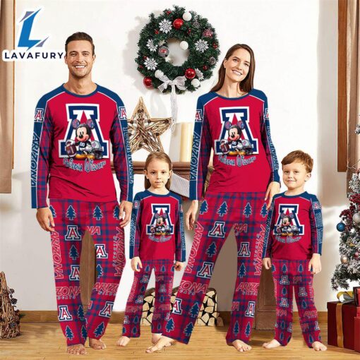 NCAA Mickey Mouse Arizona Wildcats Pajamas Personalized Your Name  Gift For Christmas