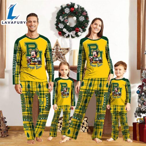 NCAA Mickey Mouse Baylor Bears Pajamas Personalized Your Name  Gift For Christmas