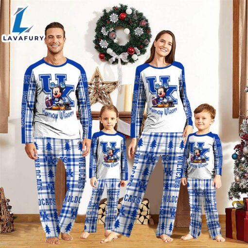 NCAA Mickey Mouse Kentucky Wildcats Pajamas Personalized Your Name  Gift For Christmas