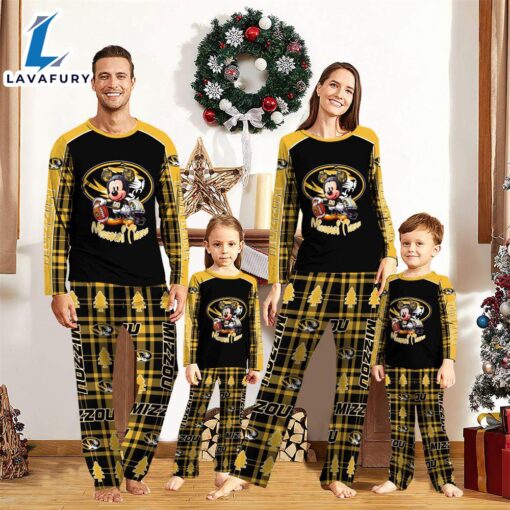 NCAA Mickey Mouse Missouri Tigers Pajamas Personalized Your Name  Gift For Christmas