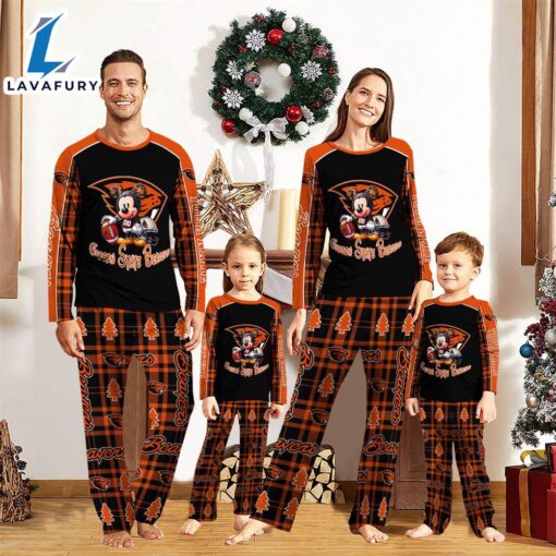 NCAA Mickey Mouse Oregon State Beavers Pajamas Personalized Your Name  Gift For Christmas