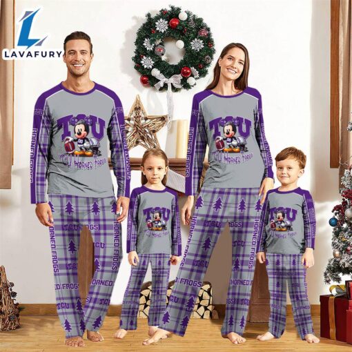 NCAA Mickey Mouse TCU Horned Frogs Pajamas Personalized Your Name  Gift For Christmas