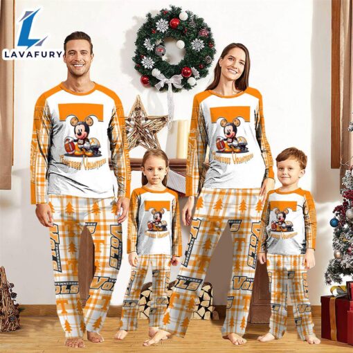 NCAA Mickey Mouse Tennessee Volunteers Pajamas Personalized Your Name  Gift For Christmas