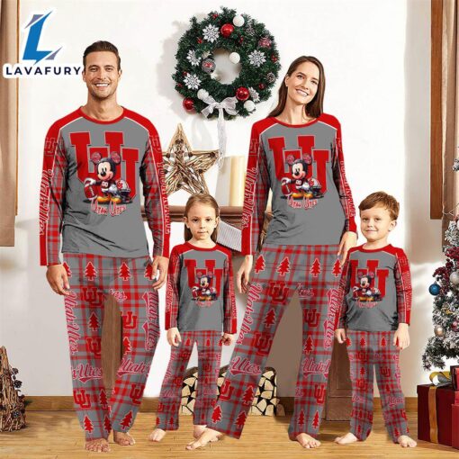 NCAA Mickey Mouse Utah Utes Pajamas Personalized Your Name  Gift For Christmas