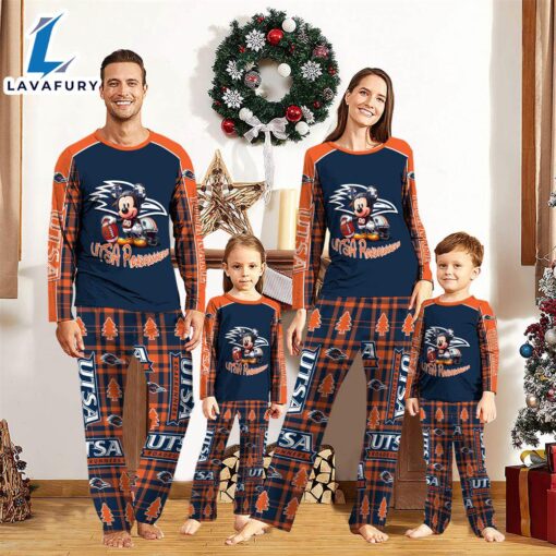 NCAA Mickey Mouse UTSA Roadrunners Pajamas Personalized Your Name  Gift For Christmas