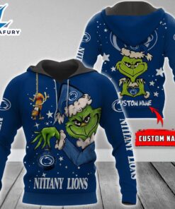 Ncaa Penn State Nittany Lions Football Team The Grinch Custom Name Hoodie  Gift Christmas