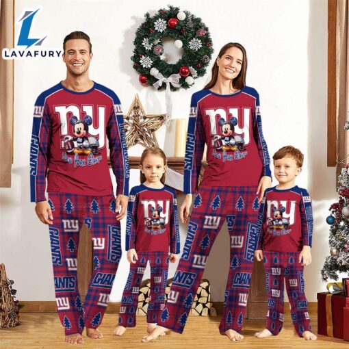 New York Giants Pajamas Personalized Your Name NFL And Mickey Mouse Pajamas  Gift For Christmas