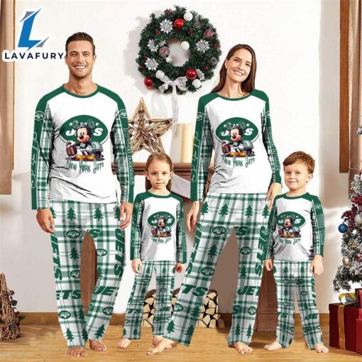 New York Jets Pajamas Personalized Your Name NFL And Mickey Mouse Pajamas  Gift For Christmas