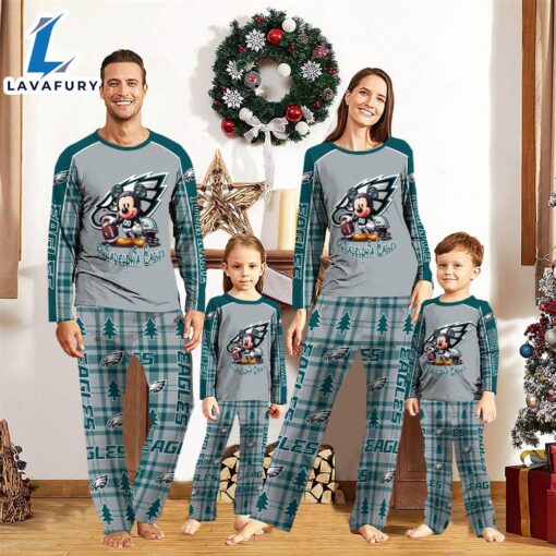 NFL Mickey Mouse Philadelphia Eagles Pajamas Personalized Your Name  Gift For Christmas