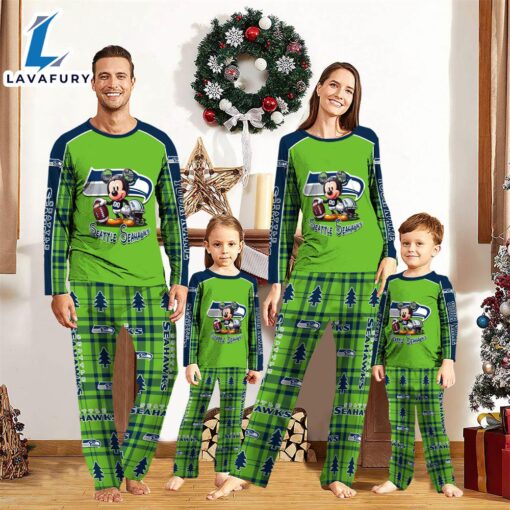 NFL Mickey Mouse Seattle Seahawks Pajamas Personalized Your Name  Gift For Christmas