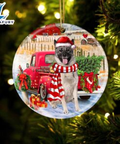 Christmas 2024 Norwegian Elkhound With…