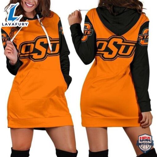 Oklahoma State Cowboys NCAA 3D Hoodie Dress