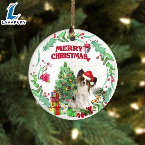 Christmas 2024  Papillon Tree Merry Christmas Ornament, Gift For Christmas