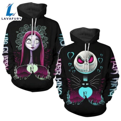 Personalized His Queen Her King Couple Matching Hoodie