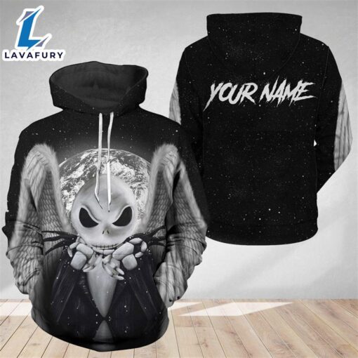 Personalized Jack Skelington Wings Hoodie