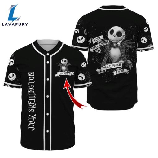 Personalized Jack Skellington Baseball Jersey