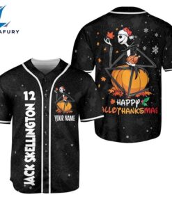 Personalized Jack Skellington Happy Hallothanksmas…