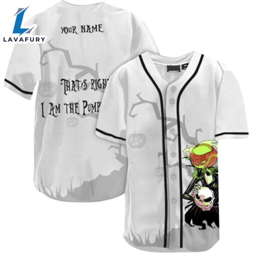 Personalized Jack Skellington That’s Right Baseball Jersey