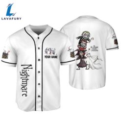 Personalized Nightmare Lock Shock Barrel Baseball Jersey