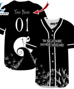 Personalized The Nightmare Before Christmas Baseball Jersey