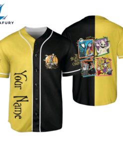 Personalized The Nightmare Before Christmas Characters Baseball Jersey