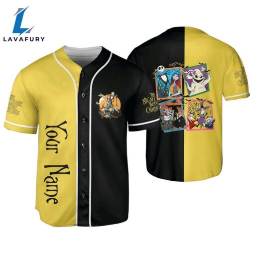 Personalized The Nightmare Before Christmas Characters Baseball Jersey