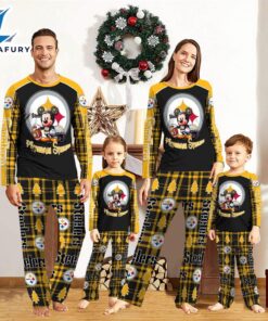 Pittsburgh Steelers Pajamas Personalized Your Name NFL And Mickey Mouse Pajamas  Gift For Christmas