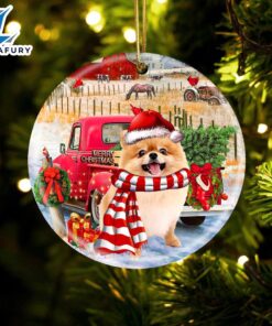 Christmas 2024 Pomeranian With Red…