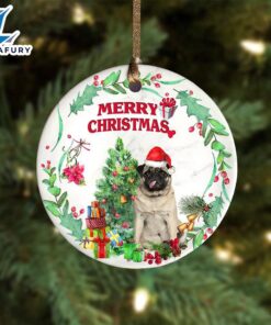 Christmas 2024 Pug Tree Merry…