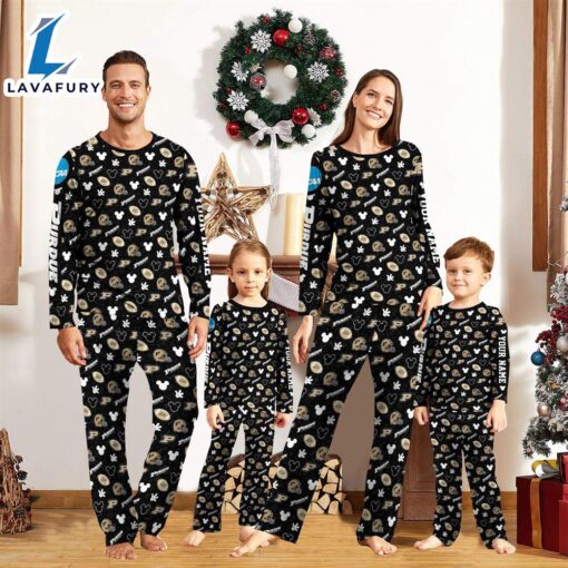 Purdue Boilermakers NCAA And Mickey  Mouse Pajamas Custom Your Name  Gift For Christmas