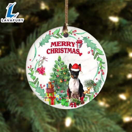 Christmas 2024  Rat-Terrier Tree Merry Christmas Ornament, Gift For Christmas