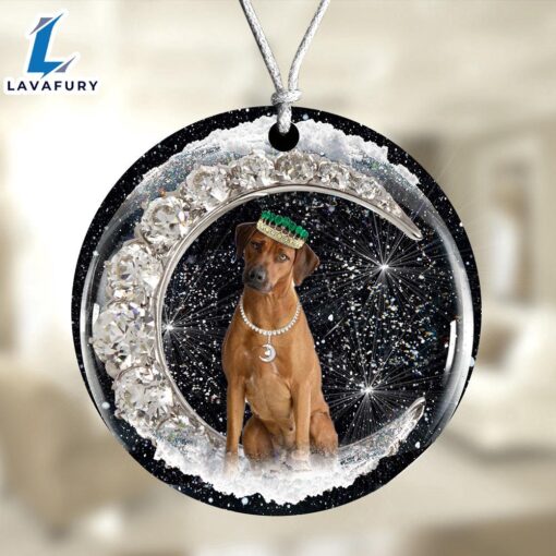 Christmas 2024  Rhodesian-Ridgeback With Crown Diamond Ornament, Gift For Christmas